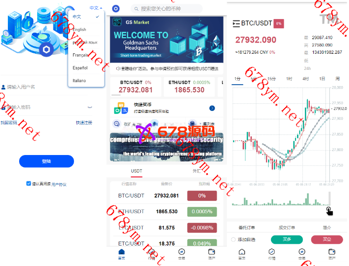 交易所微盘系统/外汇期货贵金属虚拟币微盘