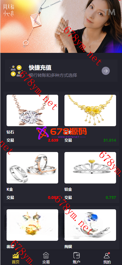 前端uinapp/微交易系统/贵金属微盘交易