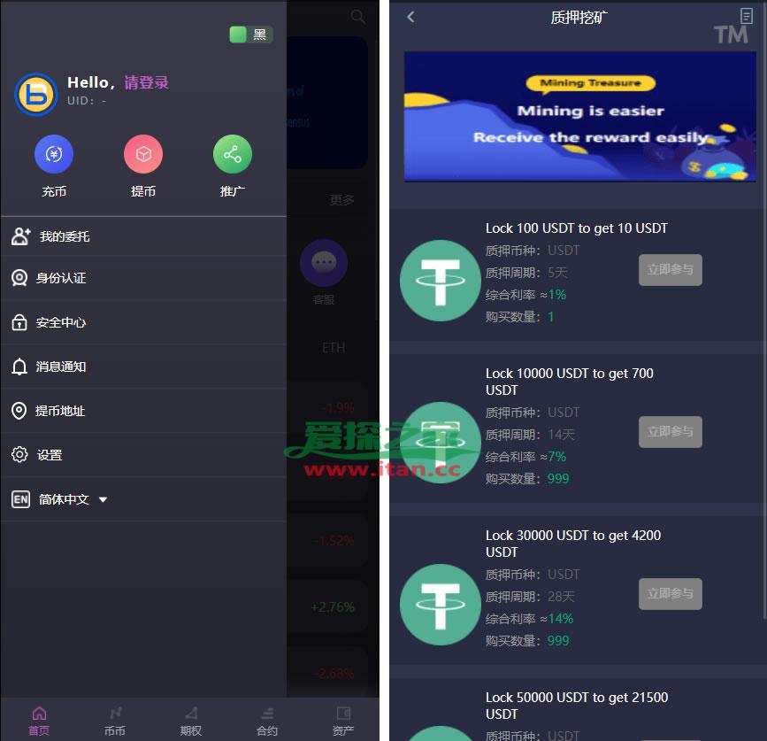 開源營運精品多语种区块链交易所/bbvcoin交易所/15国语言+秒合约+申购+矿机/带搭建文本